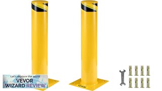 VEVOR Safety Bollard 48 Inch Height Bollard Post 45 Inch Diameter Steel Review [upl. by Anelrac]