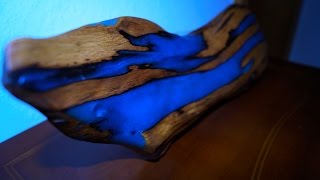 Rheinperle Treibholz DriftWood Epoxidharz Epoxy Resin Artwork Woodworking ToSaLignea [upl. by Estren887]