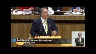 Walter Rosenkranz FPÖ  Werner Faymann Untersuchungsausschuss [upl. by Willumsen36]