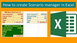 How to create Scenario in Excel [upl. by Acsicnarf164]