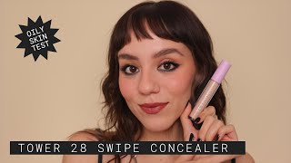 Tower 28 Swipe All Over Concealer  Oily amp Acne Prone Review [upl. by Yevi]