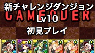 実況【パズドラ】第2回チャレンジダンジョンLv10【初見プレイ】 [upl. by Nylaroc]