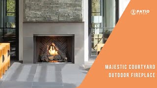 Majestic Courtyard Ventless Outdoor Gas Fireplace [upl. by Akimrehs]