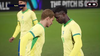 Copa America 2024  Vinícius Junior Brasil vs Paraguai Efootball 24 [upl. by Elberfeld]