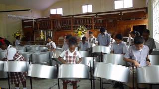 Guaico Government School students playing at the Sangre Grande SDA School Monday morning chapel [upl. by Worrad]