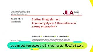 Statins Ticagrelor and Rhabdomyolysis A Coincidence or a Drug Interaction [upl. by Del]