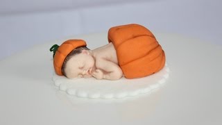 Fondant Baby Pumpkin  How To [upl. by Rabbi]