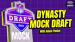 FFT Dynasty Superflex Startup Mock Draft  Early QB runs discount TEs and older WRs [upl. by Dibru]