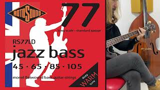 Rotosound String RS77LD Jazz Bass 77 short test no Talk rotosound review bass [upl. by Thierry]