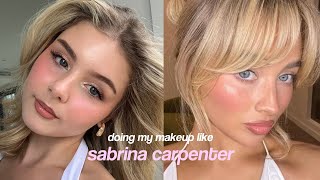 doing my makeup like sabrina carpenter [upl. by Aielam424]