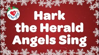 Hark the Herald Angels Sing with Lyrics  Christmas Carol amp Song [upl. by Boot]