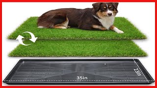 LOOBANI 35in x 23in Extra Large Grass Porch Potty Tray 2Packs Replacement Artificial Fake Grass [upl. by Aehsat986]