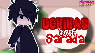 🇧🇷🇺🇸 Uchihas react Sarada timeskip  Part 2  GACHA [upl. by Mahtal]