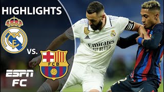 🔥 El Clasico Tensions 🔥 Real Madrid vs Barcelona  Copa Del Rey Highlights  ESPN FC [upl. by Kelwin]