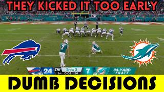 Dumb Decisions The DUMBEST Field Goal of Week 2  Bills  Dolphins 2024 [upl. by Columbyne]