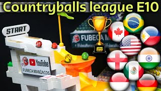 Revving Up the Competition Countryballs Leagues 10th Round Marble Race [upl. by Okim39]