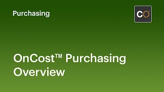 OnCost™ Purchasing Overview [upl. by Sirmons380]