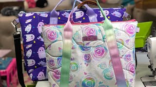 Sewing The Oxbow Tote by Noodlehead Patterns [upl. by Lillith470]