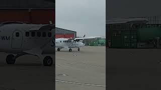 Skybus DHC6 Twin Otter taxiing to runway at Lands End Airport [upl. by Iives]