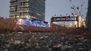 METX 500 leads Metra Holiday Train 2615 in Chicago IL  12082024 [upl. by Schwejda804]