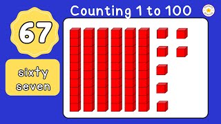 Lets Count One to Hundred  Tens and Ones kindergartenlearning [upl. by Adnahs]