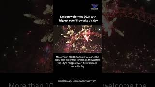 London welcomes 2024 with biggest ever fireworks display [upl. by Nyleuqaj]