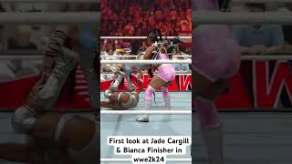 First look at Jade cargill amp Bianca Belair Tag Team Finisher in wwe2k24 [upl. by Ssew385]