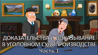 Россинский СБ Видеолекция «Доказательства и доказывание в уголовном судопроизводстве» Часть 1 [upl. by Aimahc]