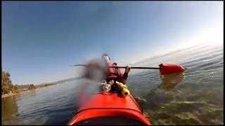 Using a paddle float to practise a Greenland sea kayak roll [upl. by Einaoj]