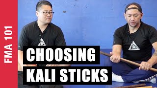 Choosing Eskrima Sticks for Class Training  Filipino Martial Arts  FMA 101 EP 01 [upl. by Wurster]