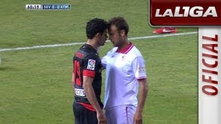 Rifirrafe entre Diego Costa y Cala por un supuesto golpe en la cara  HD [upl. by Art]