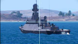 New Ukrainian AntiShip Guided Missile Launcher HIT and SUNK Russian Armored Corvette near Crimea [upl. by Suinotna]