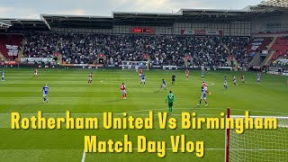 Rotherham United 02 Birmingham City Vlog  202425 [upl. by Esaele]