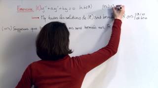 Exercice 12 Equations différentielles 07002 [upl. by Ysirhc]