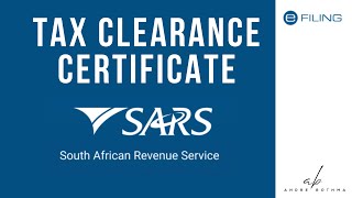 UPDATED How to get a Tax Clearance Certificate  SARS eFiling Tutorial [upl. by Stroup259]