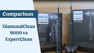 Sonicare DiamondClean 9000 vs ExpertClean 7300 UK [upl. by Winterbottom]