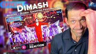 Dimash  Memory  Global Shopping Festival Live Reaction [upl. by Ahsimed863]