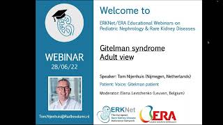 ERKNet Webinar  Gitelman Syndrome adult view by Tom Nijenhuis [upl. by Notnats417]