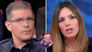 VITTORIA BALDINO ESAGERA CON CAPEZZONE E DEL MASTRO E FA UNA FIGURACCIA IN DIRETTA TV [upl. by Punke775]