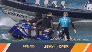 Shark Attacks Mick Fanning at the JBay Open 2015 [upl. by Nnayar]