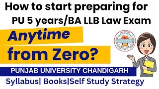 How to prepare PU BA LLB entrance exam 2025All about Punjab University Chandigarh 5 years Law UILS [upl. by Asirb]