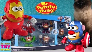 Mr Potato Head Mixable Mashable Heroes Avengers Marvel Toy Review Unboxing  PSToyReviews [upl. by Solim]