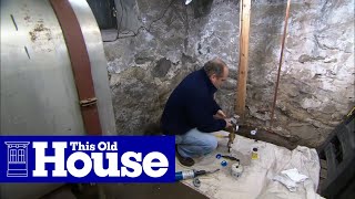 How to Install a Water Pressure Reducing Valve  This Old House [upl. by Yrred]