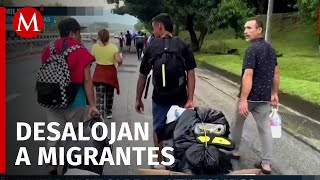 Comunidad de migrantes venezolanos son desalojados tras denuncias de vecinos en Chiapas [upl. by Starla]