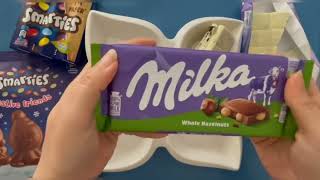 ASMR chocolate OREO Milka 🍫🍬 ASMR candy Smarties💖 [upl. by Onitnas672]