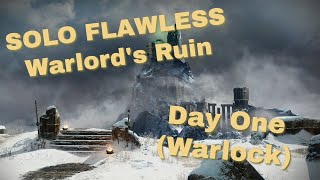 Solo Flawless Warlords Ruin Warlock [upl. by Atoiganap]