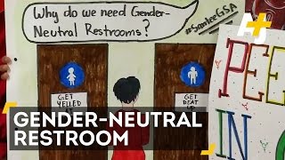 LA School Gets GenderNeutral Restroom [upl. by Mmada]