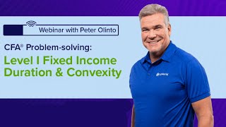 CFA Problem solving Level I Fixed Income Duration and Convexity WEBINAR [upl. by Iphigenia]