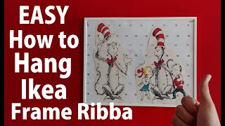 Easiest Way to Hang Ikea Ribba Frame Desenio Frame [upl. by Enailil]