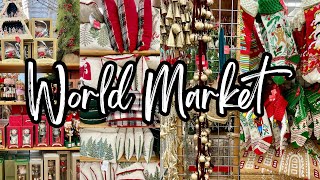 WORLD MARKET CHRISTMAS 2024 DECOR • SHOP WITH ME [upl. by Imoian]